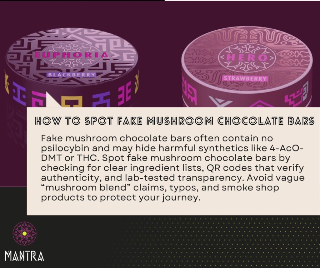 How to Spot Fake Mushroom Chocolate Bars